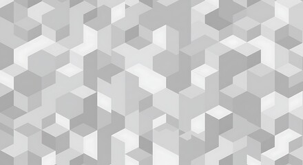 Abstract Gray Geometric Isometric Pattern Background