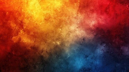 Fototapeta premium Vibrant abstract blend of warm and cool colors