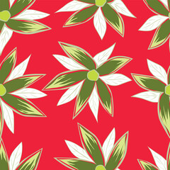 Fototapeta premium seamless pattern with leaves
