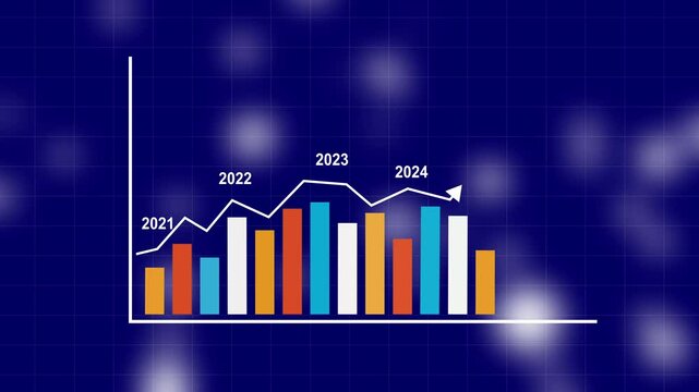 Business Financial Growing Business Income And Earnings. Abstract business graph animation 2026. Business growth and start business ideas Success business graphs and financial business growth concept.