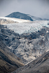Alpine glacier landscape in the italian alps