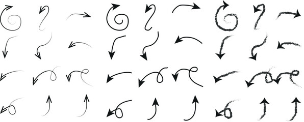 Minimal Arrows: Abstract Vector Symbols with Sharp and Zigzag Lines