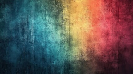 Fototapeta premium Vibrant color gradient on textured wall (1)
