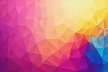 Fototapeta premium Abstract geometric shapes, vibrant color gradient, bright, home decor, pattern