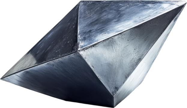 Abstract Geometric Metal Sculpture