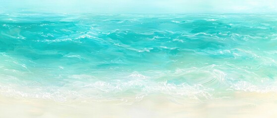 Obraz premium Tropical paradise tranquil turquoise waters and pristine sands