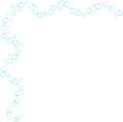 Bubbles Line Wave Border