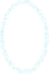 Bubbles Ellipse Frame Border