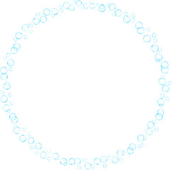Bubbles Circle Frame Border
