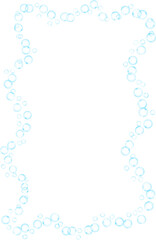 Bubbles Rectangle Wave Frame Border