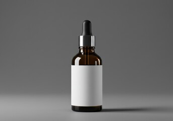Dropper bottle mockup for cosmetic, oil, serum, or medicine packaging design presentation