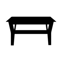 Black table furniture design illustration vector image picnic table kitchen table dining table icon