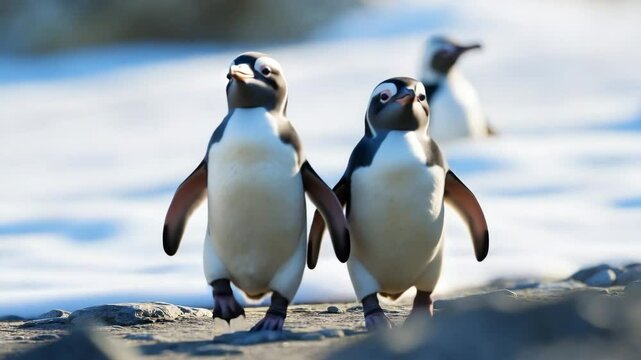 Collaboration - Teamwork, - 2 Chasing Penguins