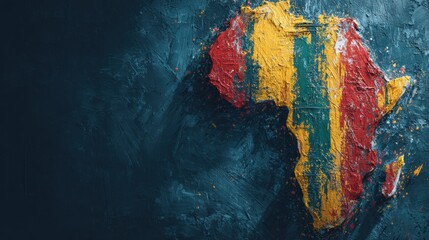 Vibrant abstract africa a contemporary artistic representation