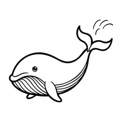 a whale blowing water from its spout