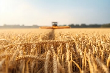 Summer Heat and Wheat Harvesting in the Fields