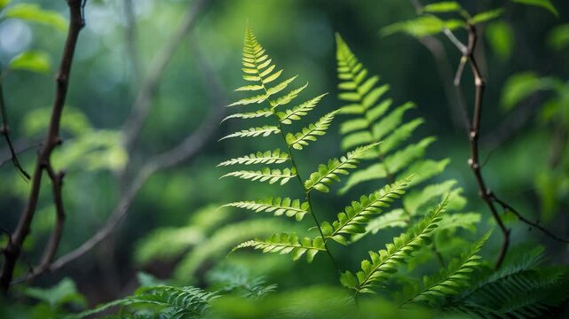Lygodium japonicum is a wild plant with beautiful foliage for gardens.