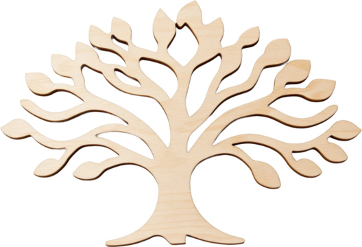 Beautiful Woodcut Tree of Life Design