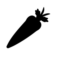 Carrot vegetable vector illustration, healthy food, carrot icon, carrot silhouette, fresh carrot design