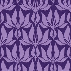 Fototapeta premium Trendy stylish Hand drawn floral pattern with paisley and indian flower motifs. damask modern style pattern , Design for fashion , fabric, textile, wallpaper , wrapping and all prints 
