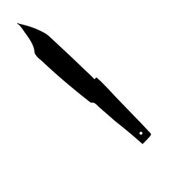 Hunting knife vector image hunting knife illustration knife silhouette knife drawing knife icon black knife