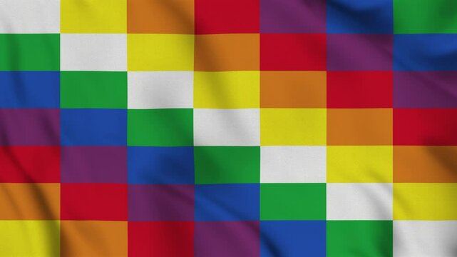Wiphala Flag, 4K Video Loop
