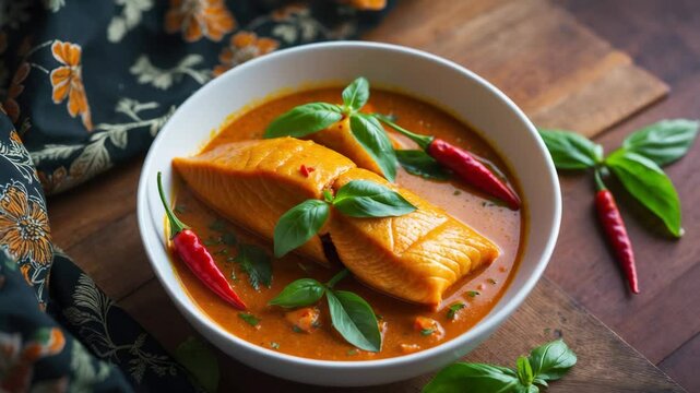 Coconut milk-based fish curry recipe