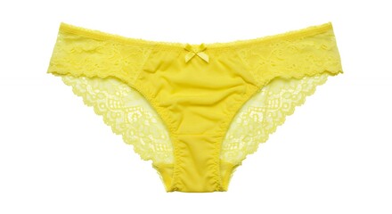 Yellow womens underwear briefs