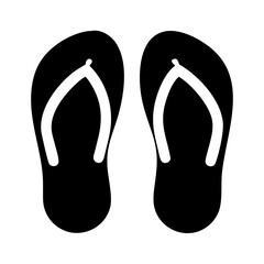 Flip flops sandals footwear beach summer vacation travel fashion style black and white design pair