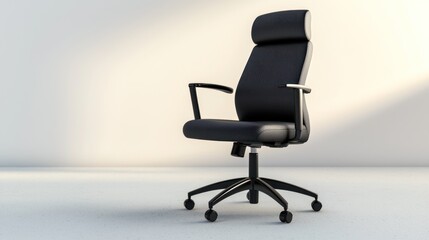 A simple, comfortable office chair with a high-density foam seat and adjustable height.