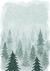 Fototapeta premium Whispers of Winter's Embrace