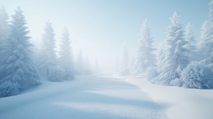 Ethereal Winter Wonderland Path