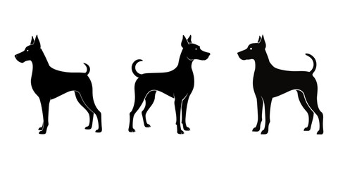 Dog Silhouette Vector Illustration