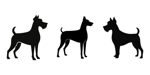 Dog Silhouette Vector Illustration