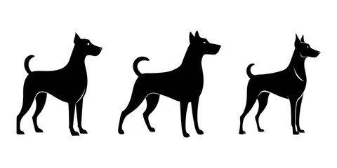 Dog Silhouette Vector Illustration
