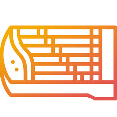 guzheng gradient line icon