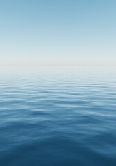 Obraz premium Serene Azure Expanse AI Generated