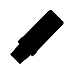 Black silhouette of a usb flash drive memory stick data storage device portable accessory technology