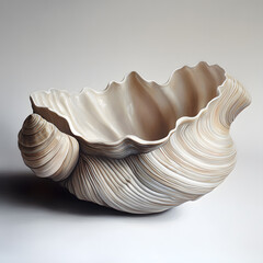 shell on a white background
