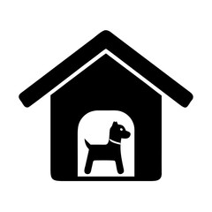 Dog house vector illustration pet shelter home animal house kennel canine doggy puppy icon design