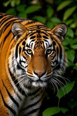 Obraz premium there is a tiger that is walking through the bushes