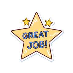 Great job star award achievement success recognition appreciation encouragement motivation congratulations
