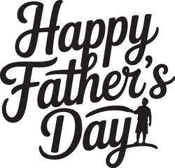 Happy fathers day | Father's Day Typography with Stylish Bow Tie and Elegant Design | Father's day sale promotion calligraphy poster |  fathers day set Vector typography.