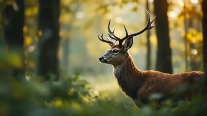 Obraz premium Deer in the forest