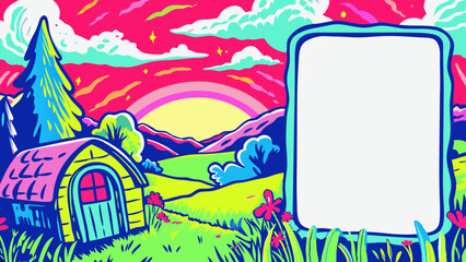 *Vibrant Sunset Background in Warm Orange, Pink & Purple &ndash; Serene Summer Evening Glow with Copy Space*  