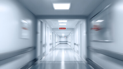 Modern Hospital Corridor Interior Design Healthcare Architecture Clean Sterile Environment