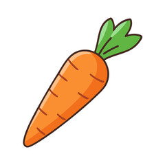 Illustration of carrot vegetable healthy food orange carrot fresh carrot organic carrot cartoon carrot vector