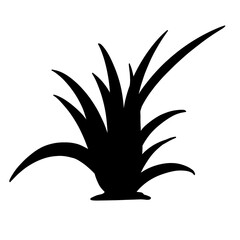 Grass Silhouette Illustration Set