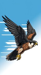 Peregrine's Plunge AI Generated