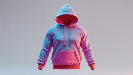 Trendy Pink Hoodie Mockup h.Generated with AI